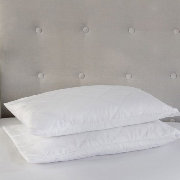 Snug City Quilted Pillow Soft Touch Microfibre Protector Zippered Closing
