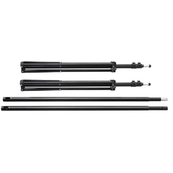 Berkfield Backdrop Support System 500 x 300 cm Black