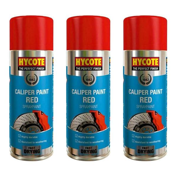 Hycote 3X Hycote Red Caliper Spray Paint 400ml