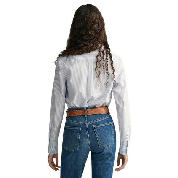 Gant Womens/Ladies Summer Button-Down Shirt - Light Blue - 