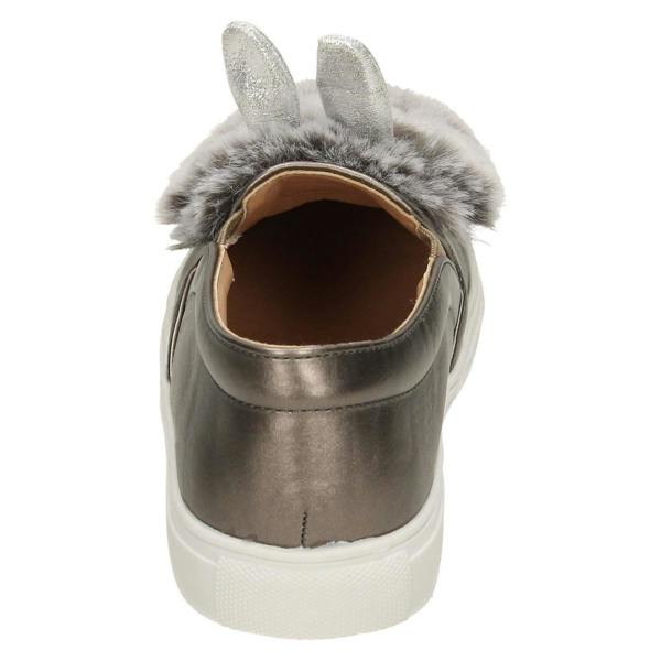 Spot On Girls Spot On Fur & Glitter Bunny Ear Shoes