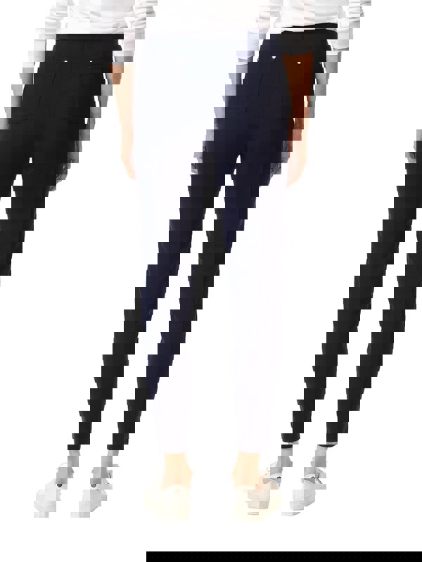 PennyPlain Ankle Grazer Bengaline Trousers - French Navy