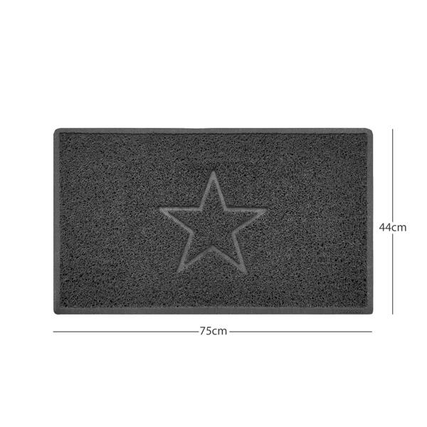 Nicoman "Star" Embossed Loofah Textured Spaghetti Doormat