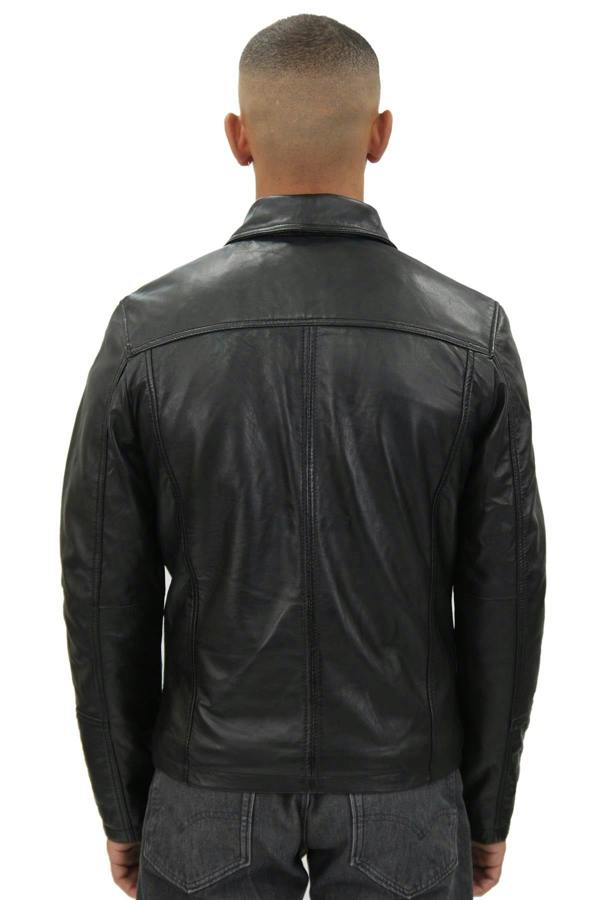 Infinity Leather Mens Smart Classic Harrington Leather Jacket-New York