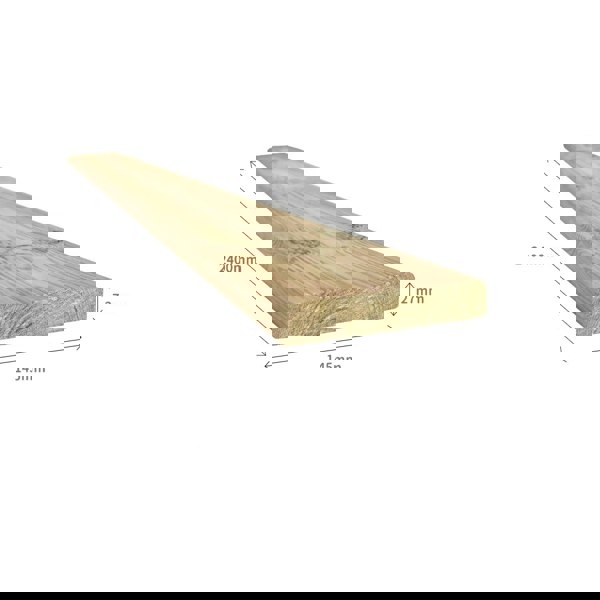Snowdon Timber Extra-Wide Reject Treated Decking Board 8 Pack (L) 2.4m (W) 145mm (T) 27mm