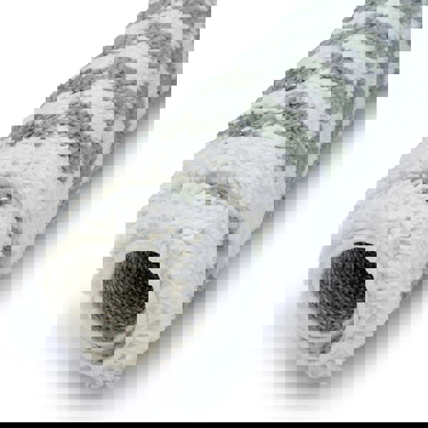 Moodi shaggy Green tartan design rug, Fluffy & soft pile | THE RUGS