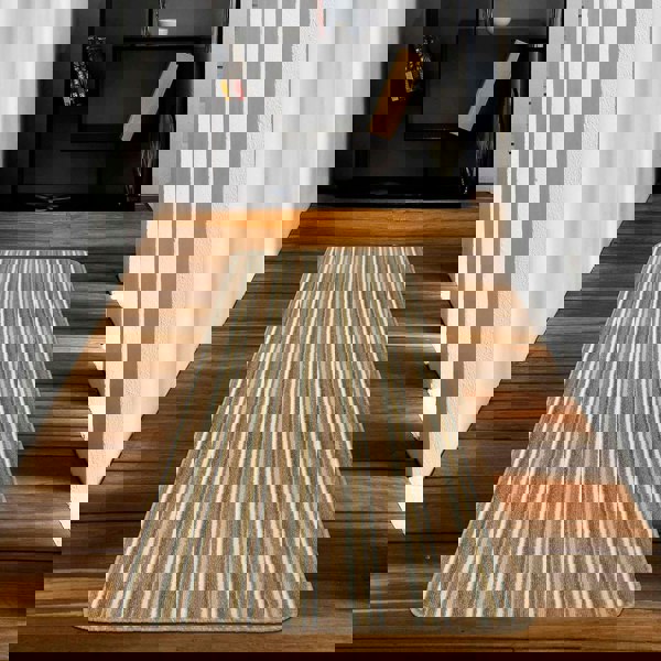 Washable Designer Mats Stripe Design in Different Colors