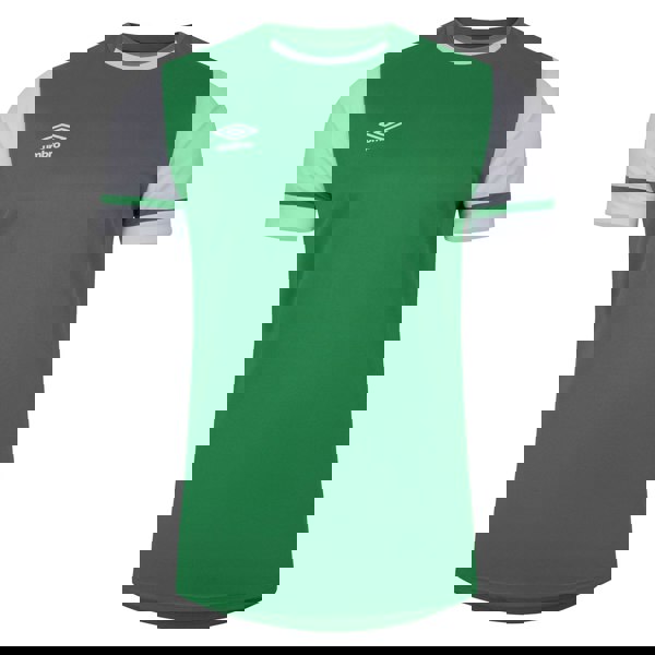 Umbro Mens Cavelle Jersey T-Shirt - Emerald/Brilliant White