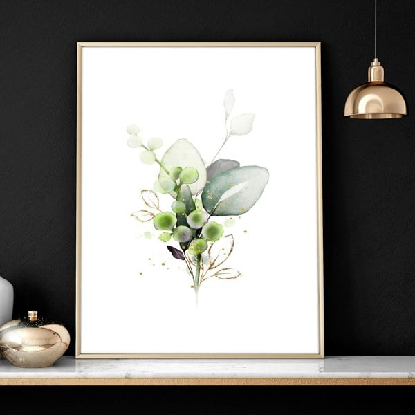 Botanical print framed | set of 3 wall art for home office decor