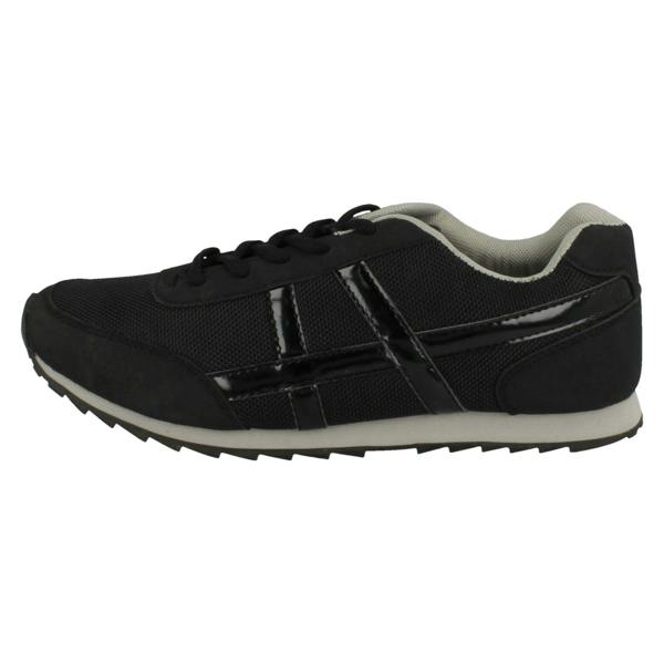 Spot On Ladies Spot On Flat Casual Lace Up Trainers