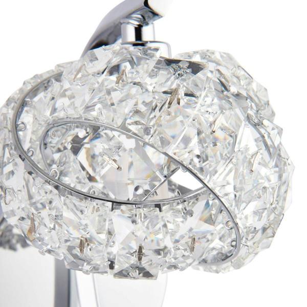 Pagazzi Lighting Monaco 1 Light Crystal Wall Light