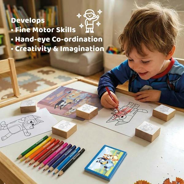 Multiprint Bluey Travel Set by Multiprint – Kids Activity & Craft Set