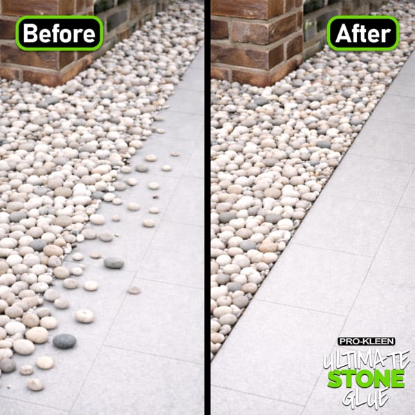 ProKleen Pro-Kleen Ultimate Stone Glue 20L (Covers 360 ft2) - Stone Glue Binder For Gravel, Stones, Slate & Mulch