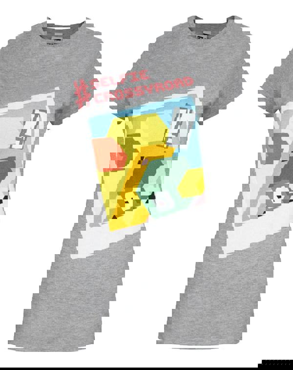 Crossy Road Womens Grey Selfie Short Sleeved T-Shirt