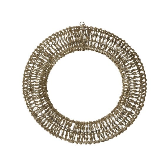 MySmartBuy GlitterTwist Gold Wreath 50cm LV