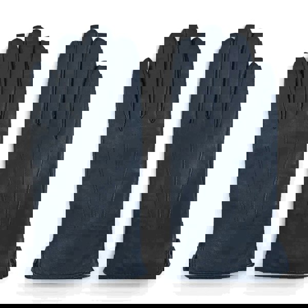 Infinity Leather Men's Leather Wool Lined Elastic Wrist Gloves