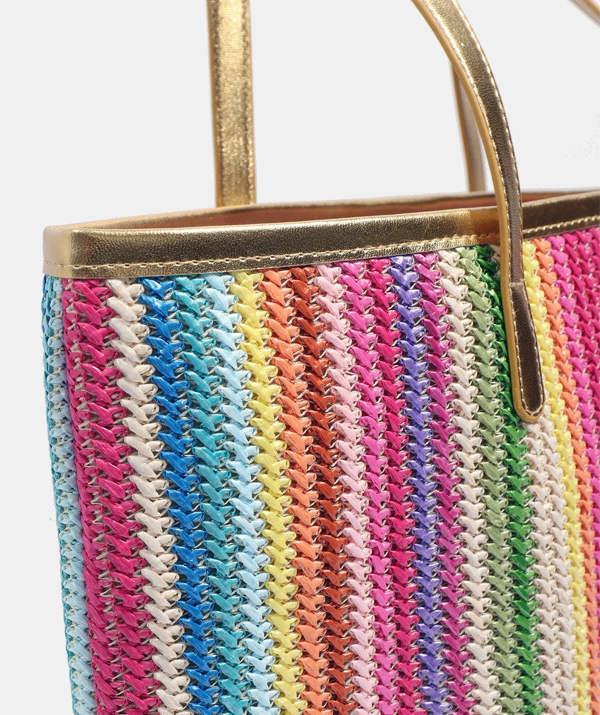 Pia Rossini Delfina - Stripe Beach Bag