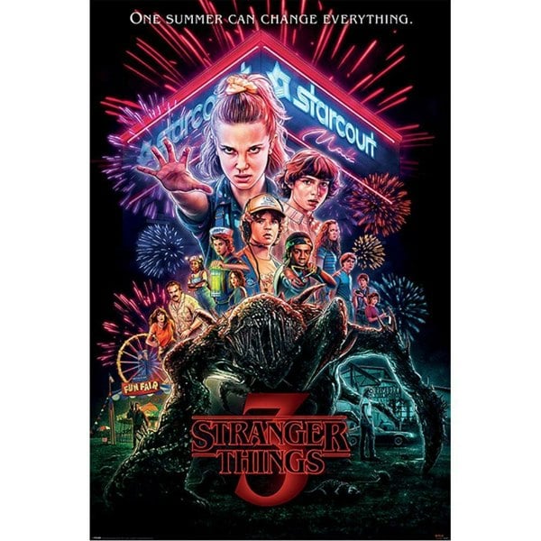 Stranger Things 3 Promo Poster - Multicoloured