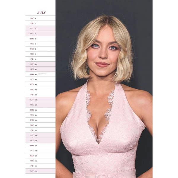 Sydney Sweeney A3 Calendar 2027, Wall Calendars, Month To View, Entertainment, Gift