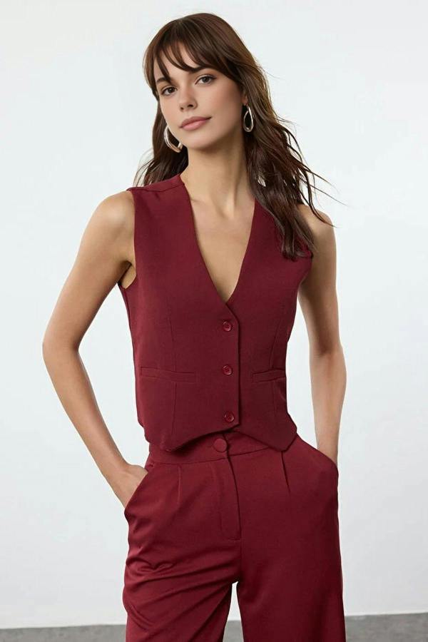 WOVCOR Woven Crop Vest