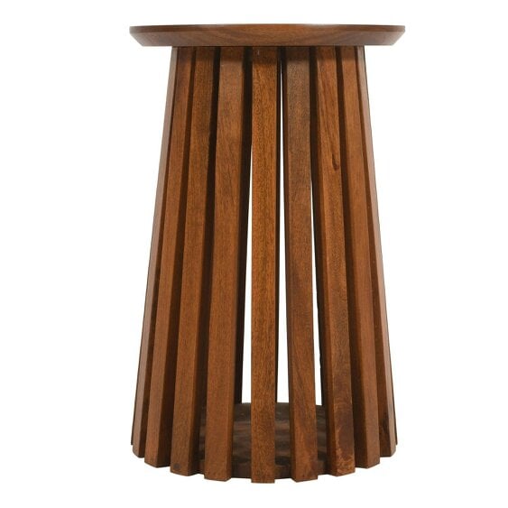 Wyld Haus Birmingham Slatted Mango Wood Side Table