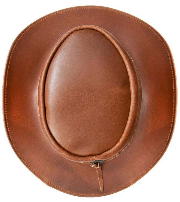 Infinity Leather Cowboy Outback Real Leather Aussie Bush Hat