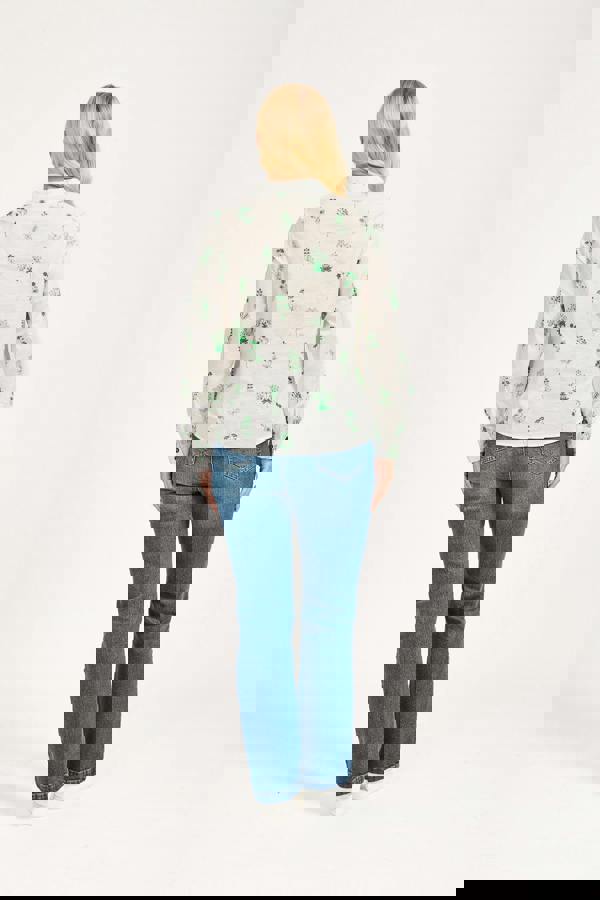 Embroidered Floral Cotton Shirt