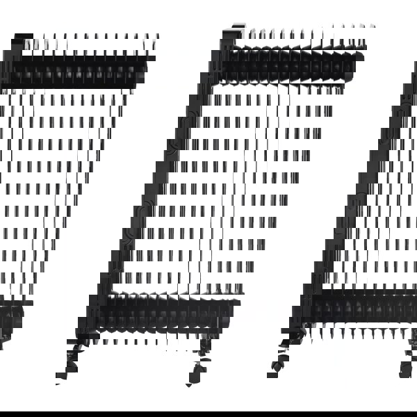 igenix Digital Oil Filled Radiator, 2.5kW/2500W, Overheat Protection, Black