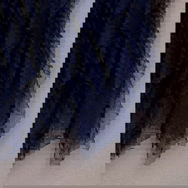 Tulle close up, navy blue