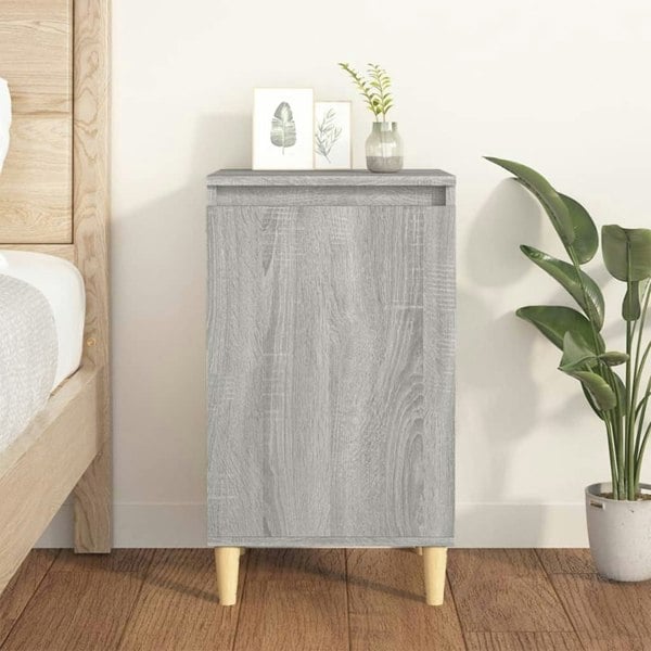 Berkfield Bedside Cabinet Grey Sonoma 40x35x70 cm Engineered Wood