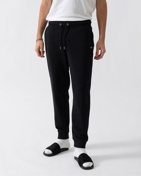 GANT Mens Shield Sweatpants - 5 Black - CHO - Designer Mens Joggers