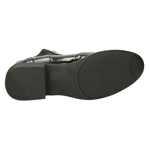 Spot On Ladies Spot On Mid Heel Ankle Boots