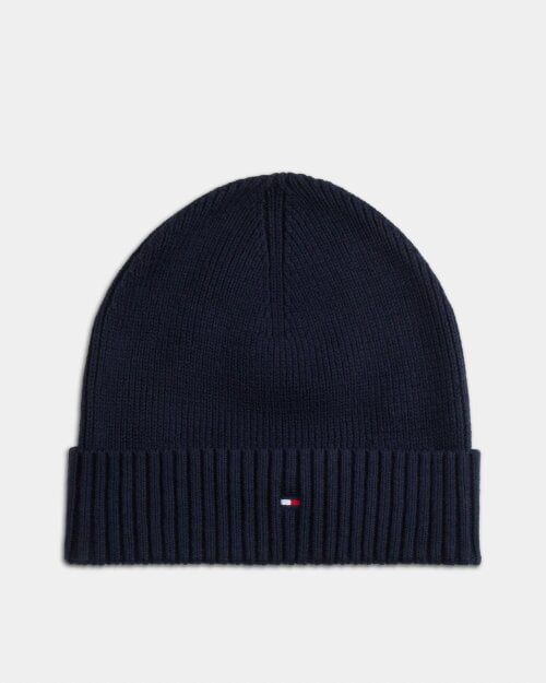 Tommy Hilfiger TH Flag Gift Box Mens Beanie And Scarf - Space Blue