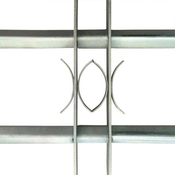 Berkfield Adjustable Security Grille for Windows with 2 Crossbars 500-650 mm