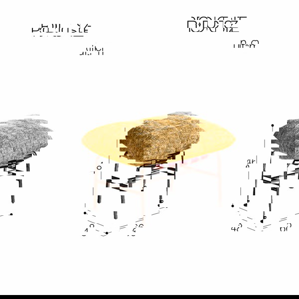Rit Concept Orozco Lounge Chair With Ottoman, Chenille