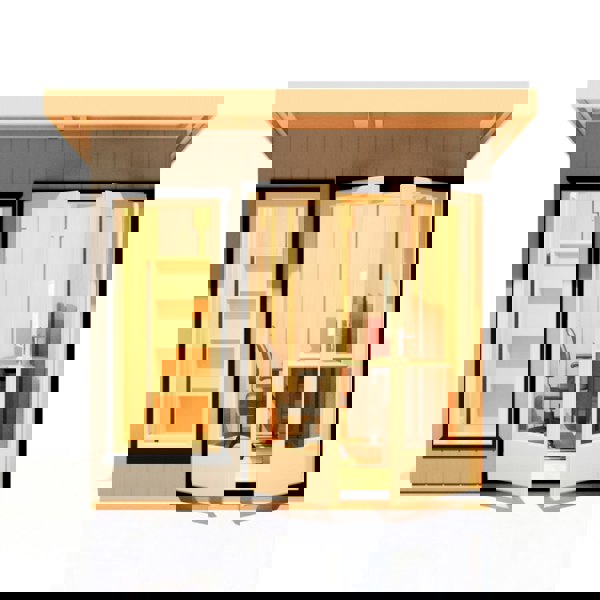 8x8 insulated Garden Studio Office Pent Roof - Best Shed