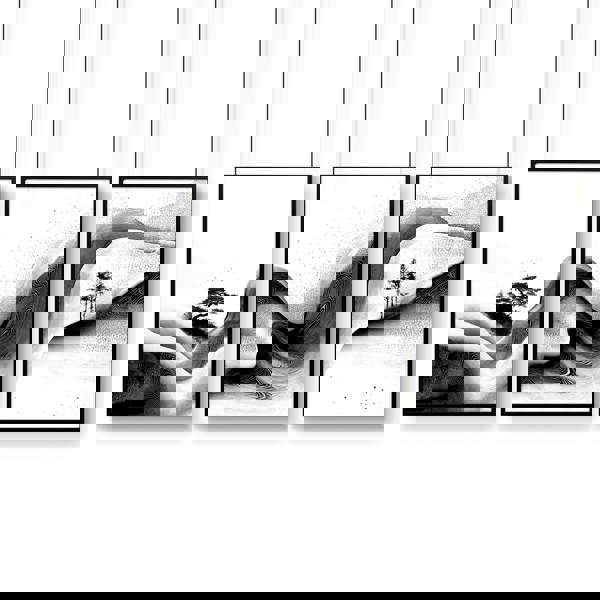 Modern Wall Art Living Room | Set of 3 Asian Inspired Wall art Prints