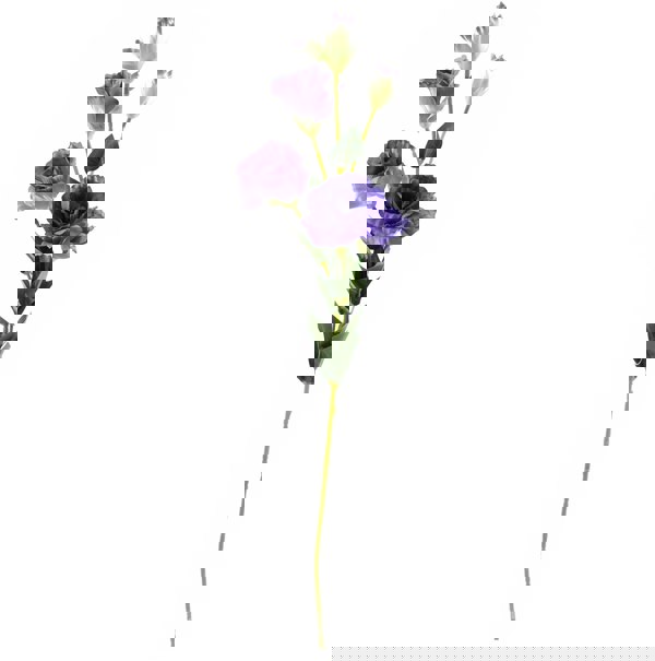 Leaf Pack of 6 x 80cm Artificial Purple Wild Rose Stem - 36 Flowers