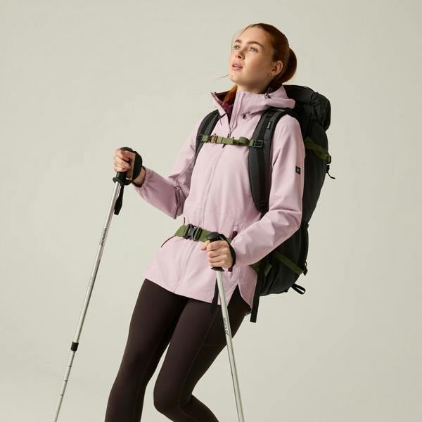 Regatta Womens Hamara IV Waterproof Jacket - Powder Lilac/Fig