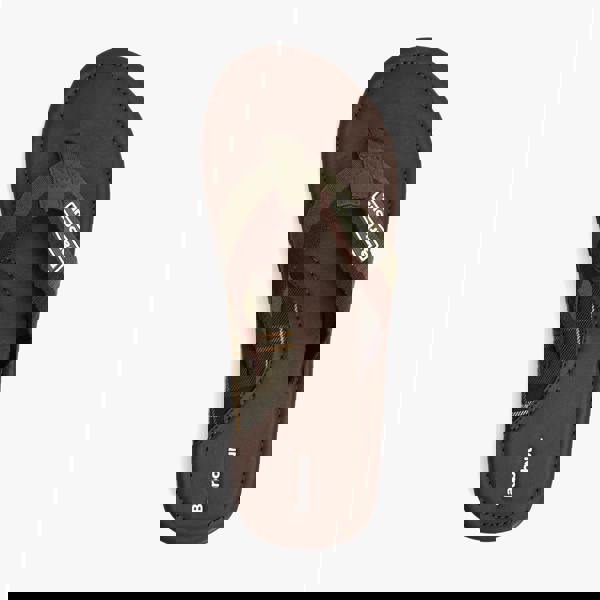 Barbour Barbour HARKER Mens Toe-Post Sandals Choc/Olive