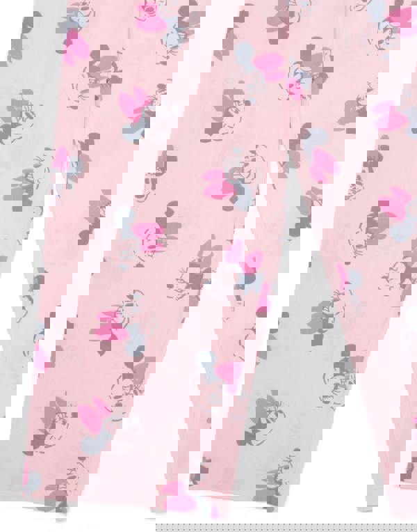 Disney Girls Pink Minnie Mouse Short Sleeve Long Leg Pyjama Set