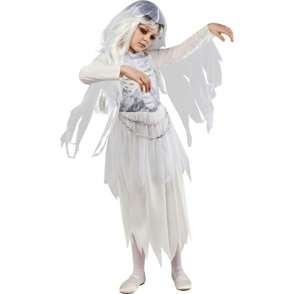 Bristol Novelty Childrens/Kids Ghostly Girl Costume - White - 