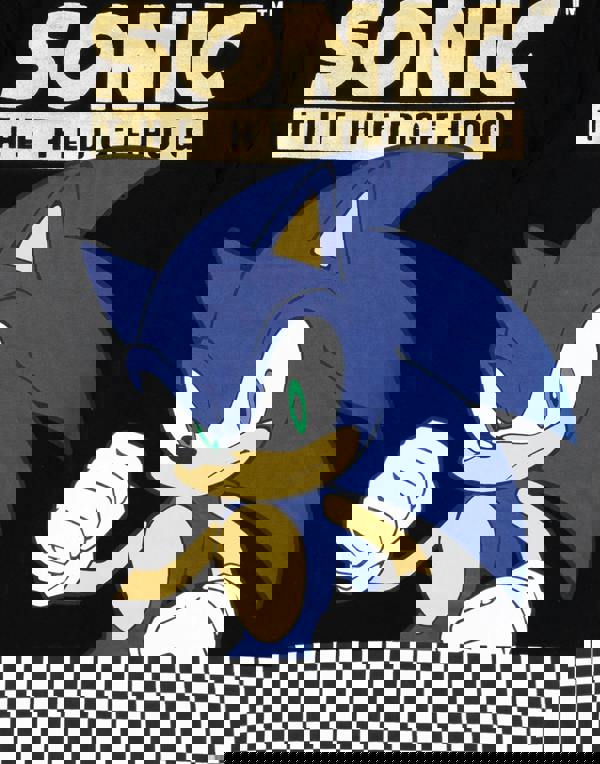 Sonic the Hedgehog Boys Black Japanese Text Print Short Sleeved T-Shirt