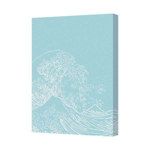 Benjamin Tate Design Blue Wave Canvas Wall Art The Great Wave Off Kanagawa Inspired