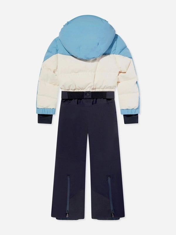Moncler Enfant Kids Grenoble Down Padded Ski Suit in Blue