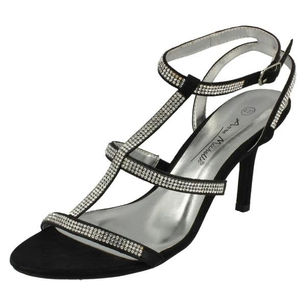 Anne Michelle Ladies Anne Michelle Bar Strap Heeled Sandal