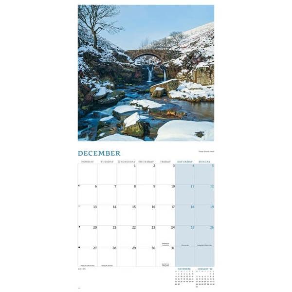 Peak District Calendar 2027, Wall Calendars, Month To View, Travel, Gift