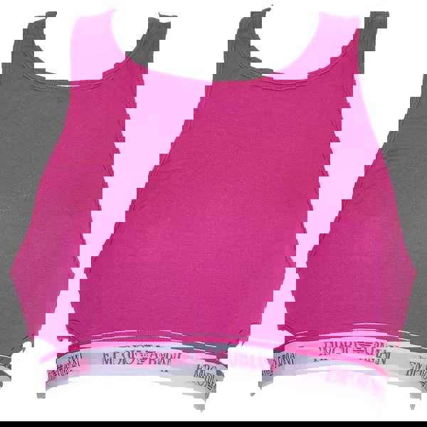 Emporio Armani Visibility Stretch Cotton Bralette, Pink