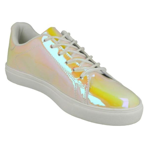 Spot On Ladies Spot On Casual Hologram Pumps
