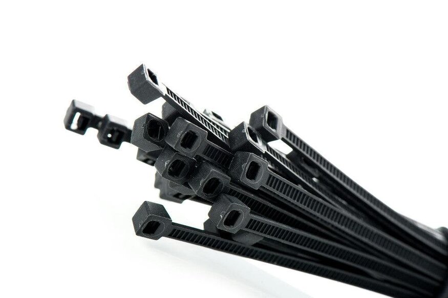 Fixaball Black Cable Zip Ties Nylon Long Short Small Thick Light Heavy Duty